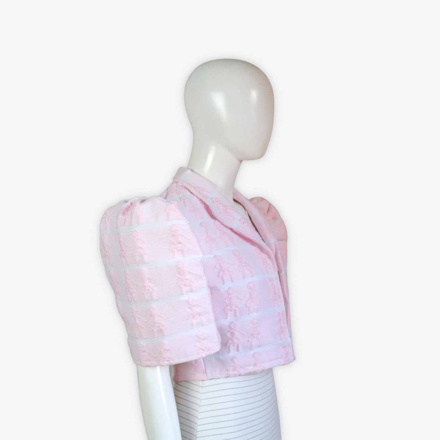 Filipiniana Inabel Bolero (Pink/White)